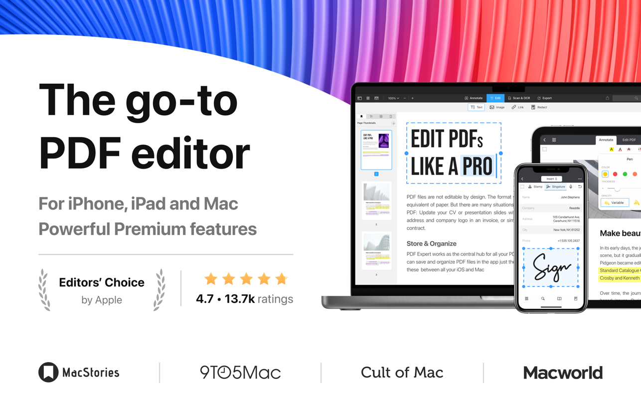 PDF Expert 3.3 – Fast & beautiful tool that will empower your PDF workflow for Mac